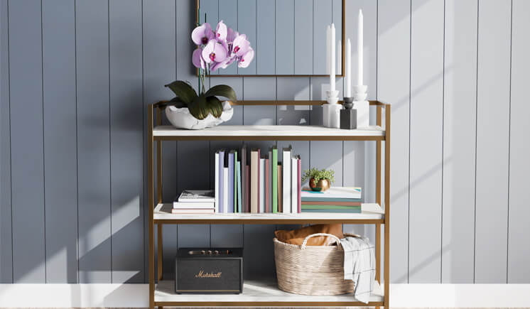 Dakota Shiplap Matte Matte Gray Scene
