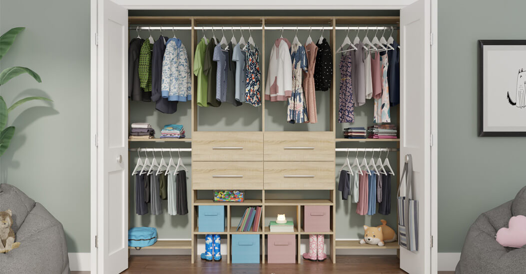 Coastal oak Closet