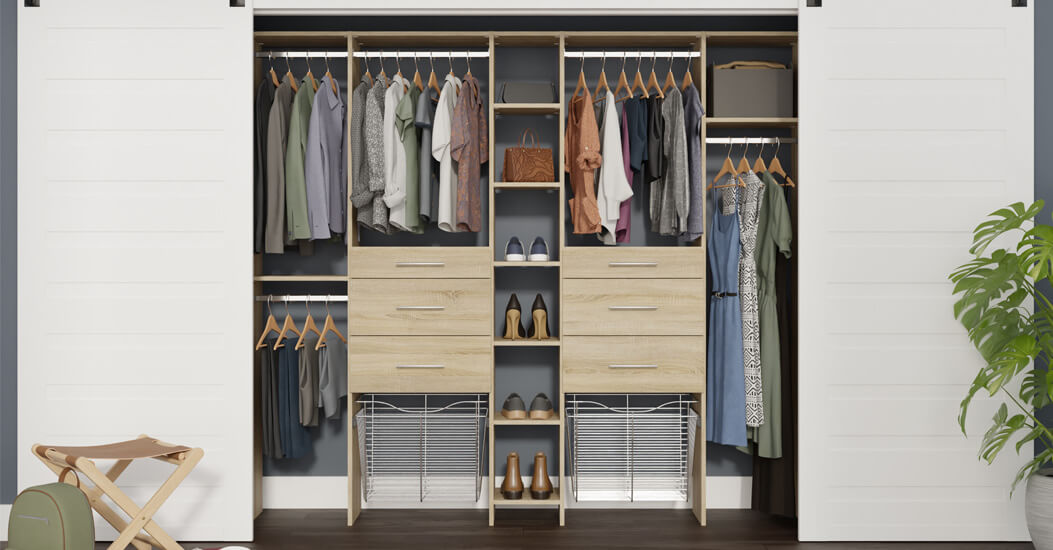 Coastal oak Closet