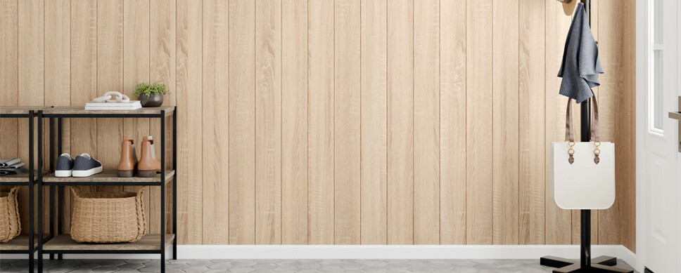 Coastal Oak Shiplap Entryway