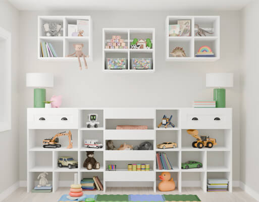 Dakota Closets Washrrom Storage