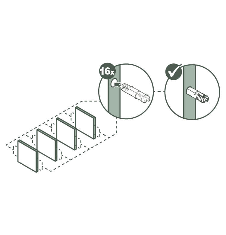 Connect Interlocking pieces