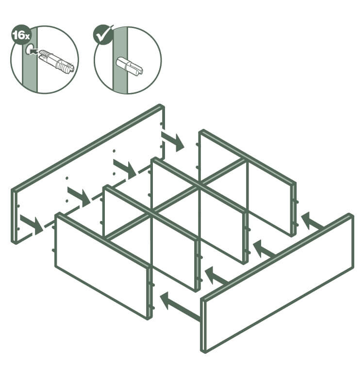 Connect side panels