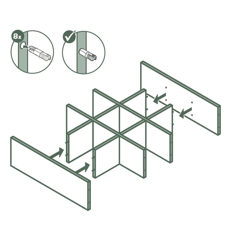 Connect top & bottom