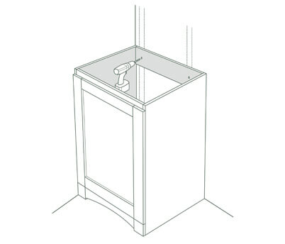 How to install a bathroom vanity