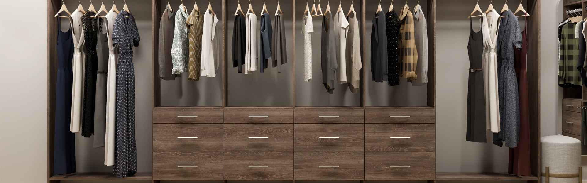 Dakota Floor Standing Heritage Oak Closet