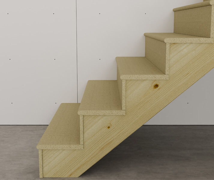 Unfinished Basement Stairs
