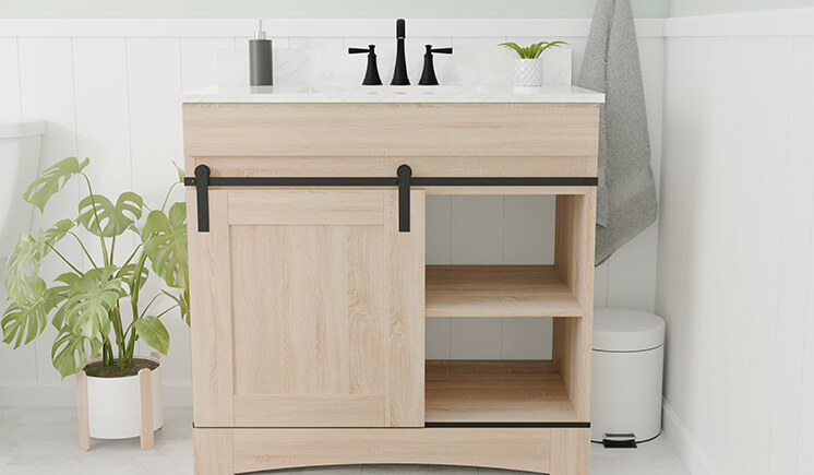 Dakota Vanity Moroe White Scene
