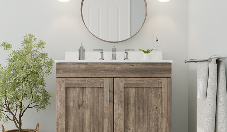 Dakota Vanity Moroe Charcoal Scene